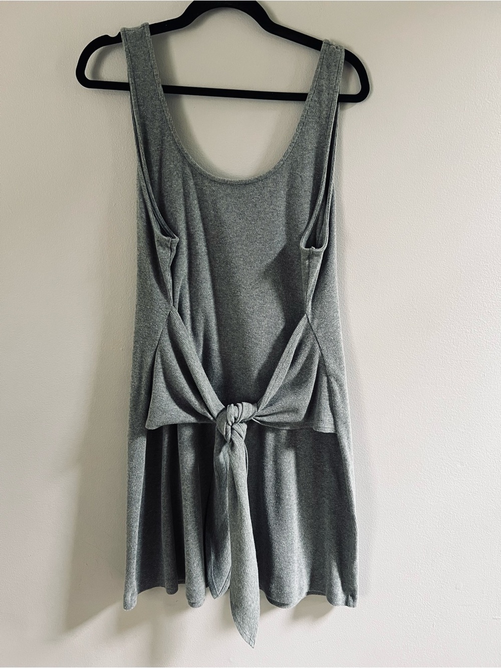 Aerie Ribbed Tank Dress in Heather Gray